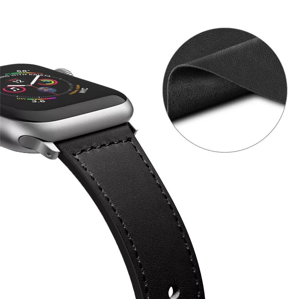 Λουράκι Techsuit W033 για Apple Watch 42mm / 41mm / 40mm / 38mm Series, Μαύρο