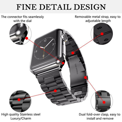 Λουράκι Techsuit W036 για Apple Watch 42mm / 41mm / 40mm / 38mm Series, Μαύρο