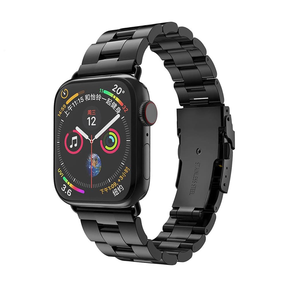 Λουράκι Techsuit W036 για Apple Watch 49mm / 46mm / 45mm / 44mm / 42mm Series, Μαύρο