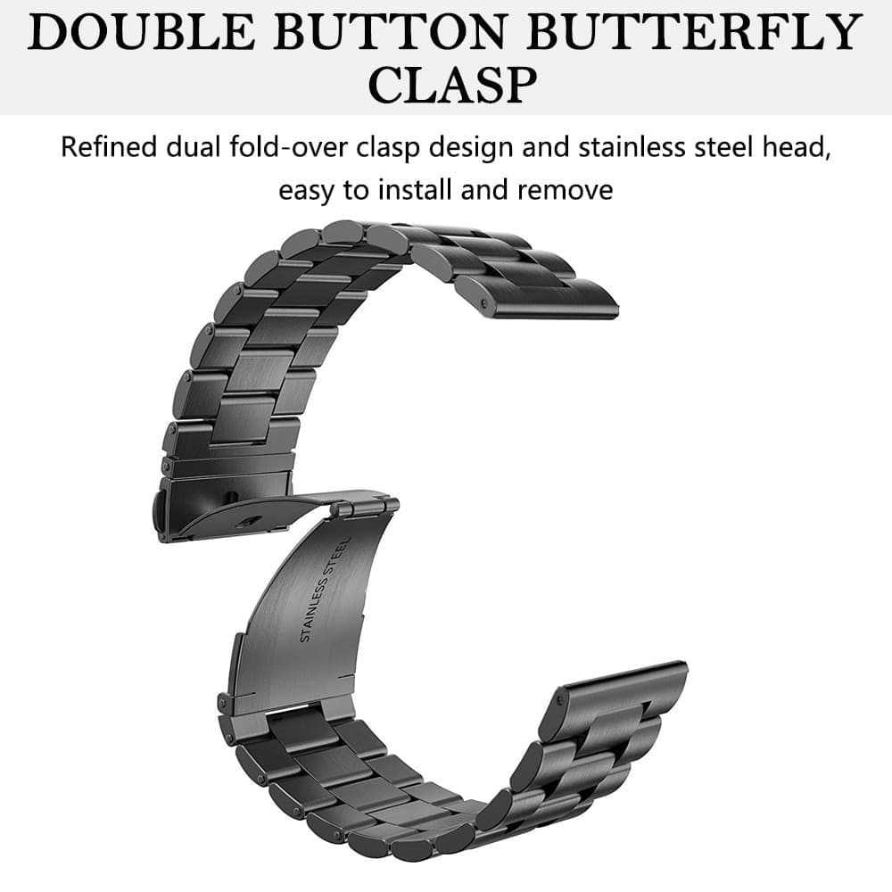 Λουράκι Techsuit W036 για Apple Watch 49mm / 46mm / 45mm / 44mm / 42mm Series, Μαύρο