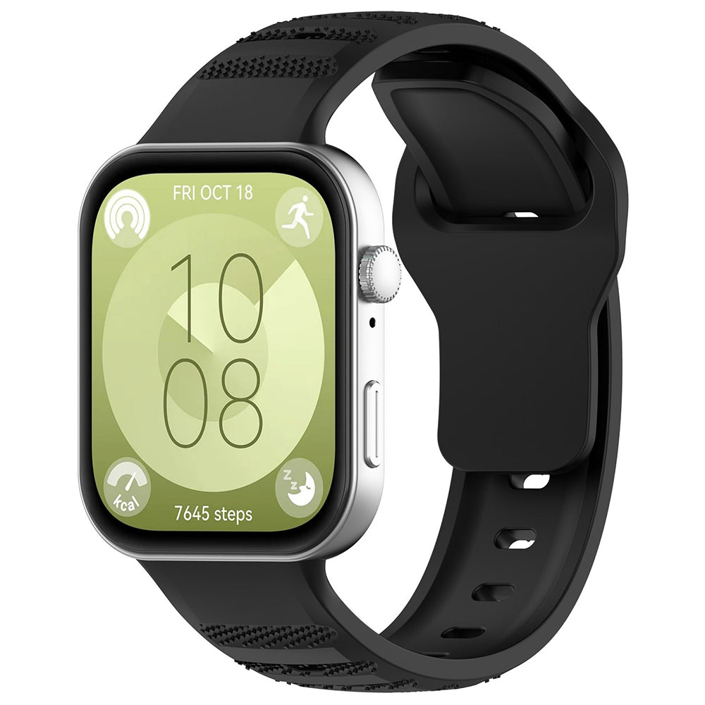 Λουράκι Techsuit W050 για Huawei Watch Fit 4 Pro / Watch Fit 4 / Watch Fit 3, Μαύρο