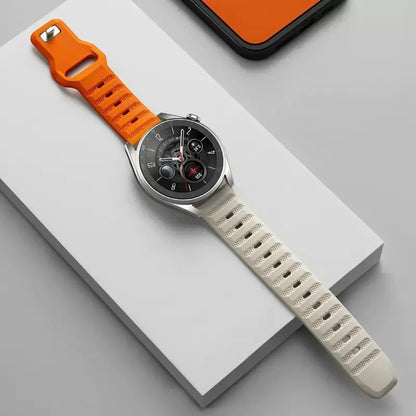 Λουράκι Techsuit W050 για Huawei Watch / Xiaomi Watch Series, 22mm, Πορτοκαλί Μπεζ