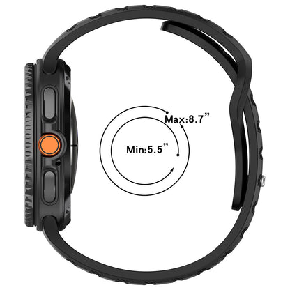 Λουράκι Techsuit W050 για Samsung Galaxy Watch 8 Classic / Watch8 44mm / Watch 8 40mm, Μαύρο