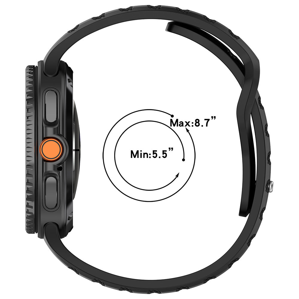 Λουράκι Techsuit W050 για Samsung Galaxy Watch 8 Classic / Watch8 44mm / Watch 8 40mm, Πορτοκαλί