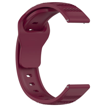 Techsuit W050 Strap for Samsung Galaxy Watch / Huawei Watch Series, 20mm, Burgundy