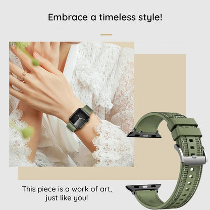 Λουράκι Techsuit W051 για Apple Watch 49mm / 46mm / 45mm / 44mm / 42mm Series, Πράσινο