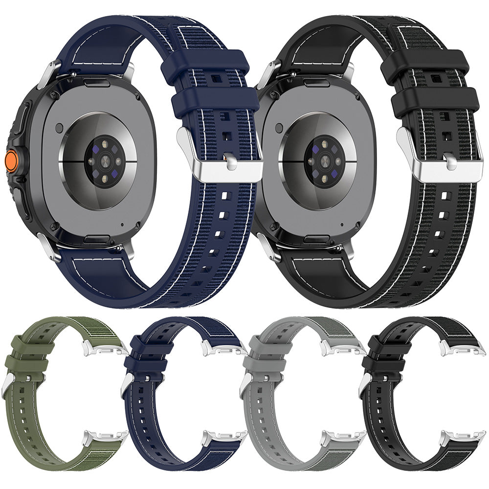 Λουράκι Techsuit W051 για Samsung Galaxy Watch 8 Classic / Watch8 44mm / Watch 8 40mm, Μαύρο