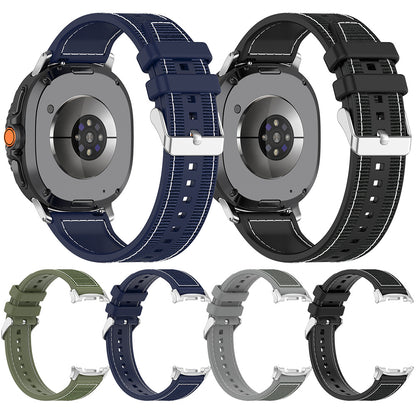 Λουράκι Techsuit W051 για Samsung Galaxy Watch 8 Classic / Watch8 44mm / Watch 8 40mm, Μαύρο