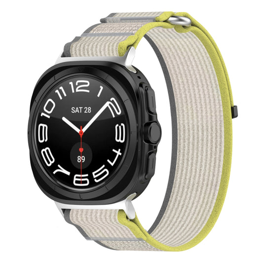 Λουράκι Techsuit W054 για Samsung Galaxy Watch Ultra, Κίτρινο Γκρι