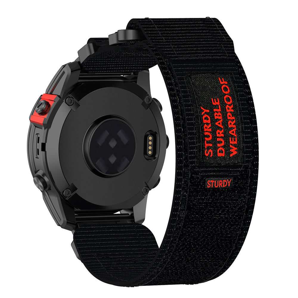 Λουράκι Techsuit W057 για Garmin Watch Fenix Series, 26mm, Μαύρο