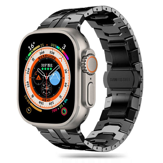 Λουράκι Techsuit W063 για Apple Watch 49mm / 46mm / 45mm / 44mm / 42mm Series, Μαύρο