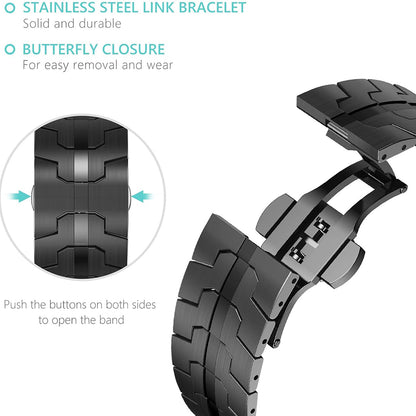 Λουράκι Techsuit W063 για Apple Watch 49mm / 46mm / 45mm / 44mm / 42mm Series, Μαύρο