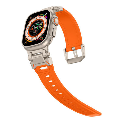 Λουράκι Techsuit W064 για Apple Watch 49mm / 46mm / 45mm / 44mm / 42mm Series, Ασημί Πορτοκαλί