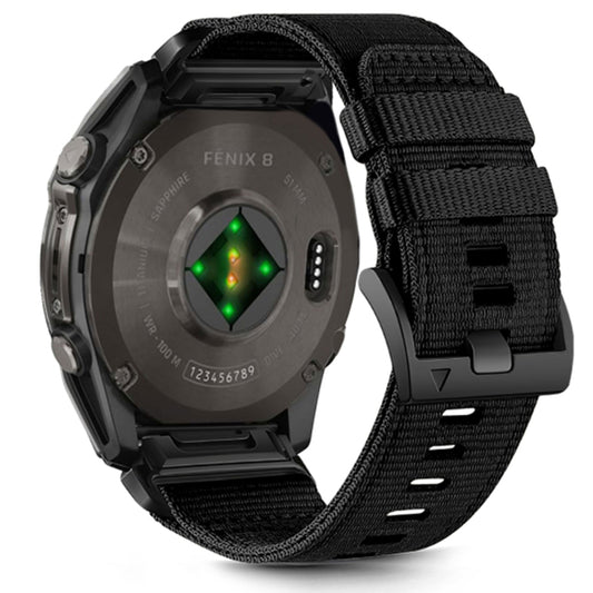 Λουράκι Techsuit W070 για Garmin Watch Fenix / Forerunner / Approach Series, 22mm, Μαύρο