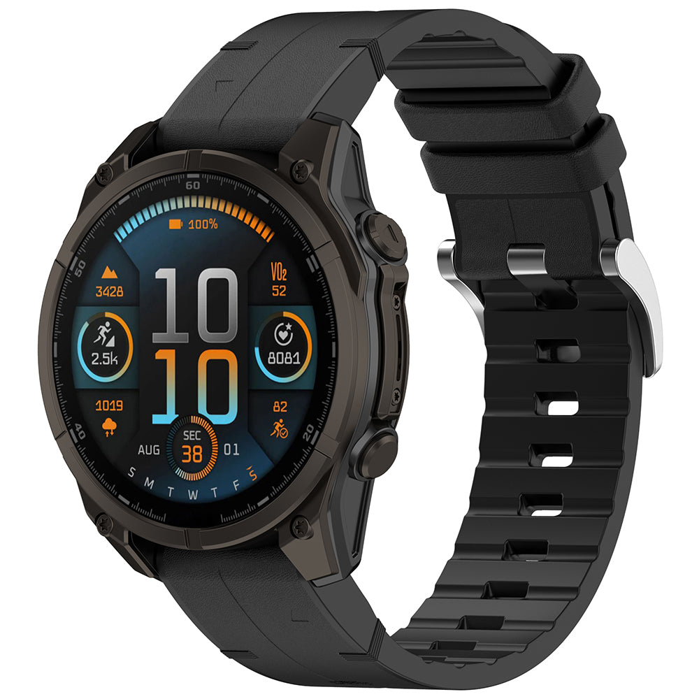 Λουράκι Techsuit W071 για Garmin Watch Fenix Series, 26mm, Μαύρο