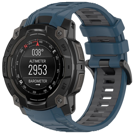 Λουράκι Techsuit W077 για Garmin Instinct 3 45mm Solar / Instinct 3 45mm, Μπλε Ναυτικό