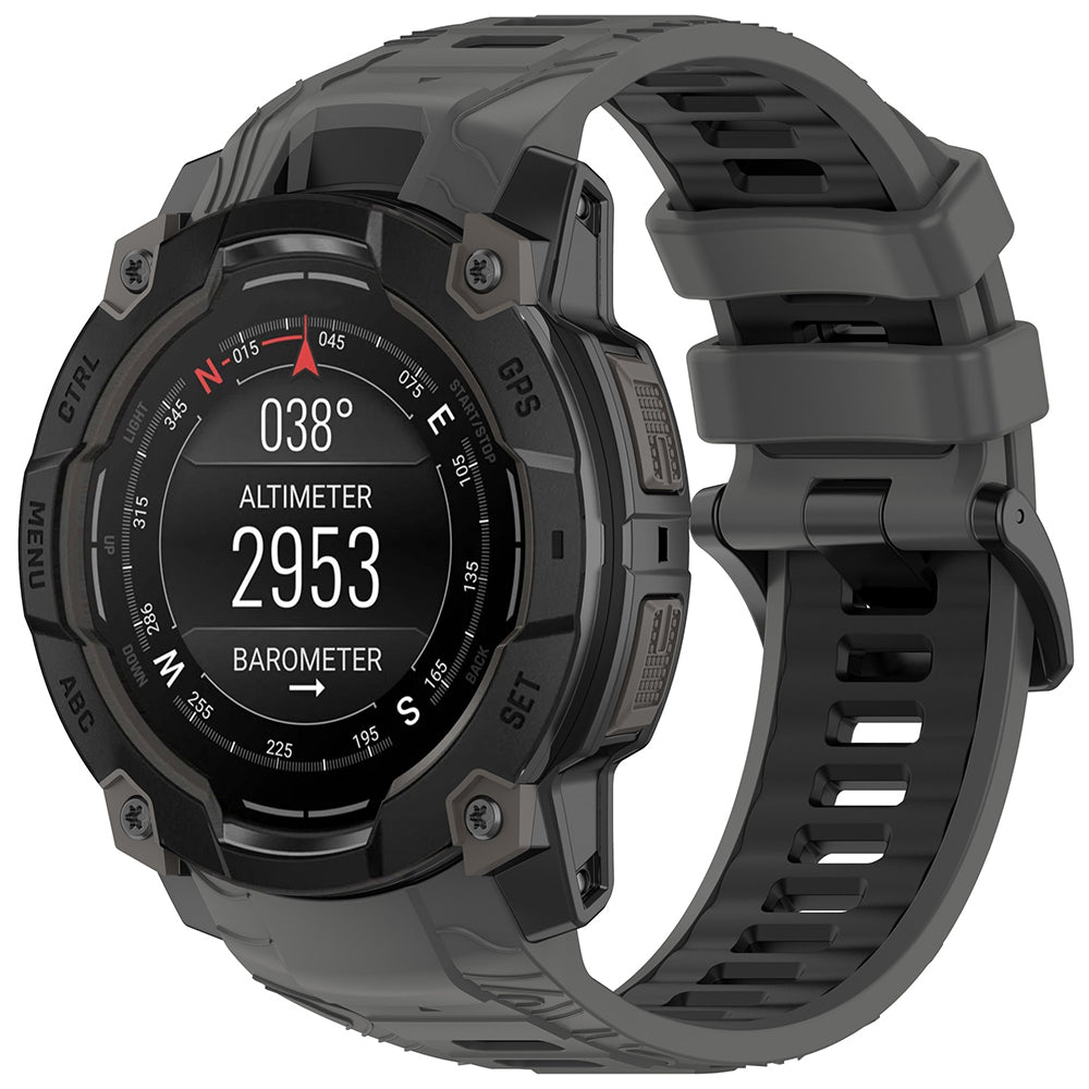 Λουράκι Techsuit W077 για Garmin Instinct 3 45mm Solar / Instinct 3 45mm, Γκρι