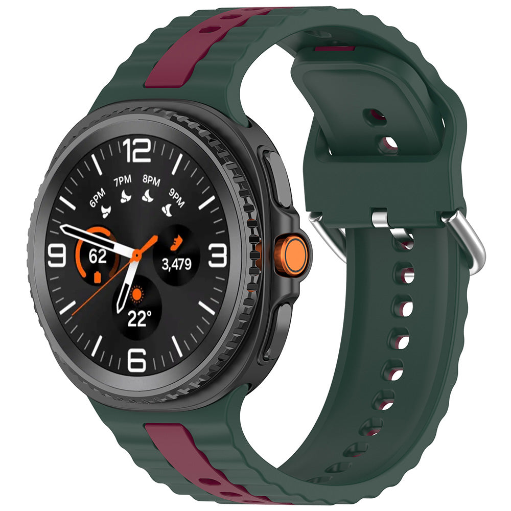 Λουράκι Techsuit W078 για Samsung Galaxy Watch 8 Classic / Watch8 44mm / Watch 8 40mm, Σκούρο Πράσινο