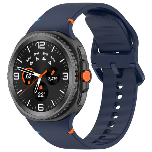Λουράκι Techsuit W079 για Samsung Galaxy Watch 8 Classic / Watch8 44mm / Watch 8 40mm, Μπλε Ναυτικό