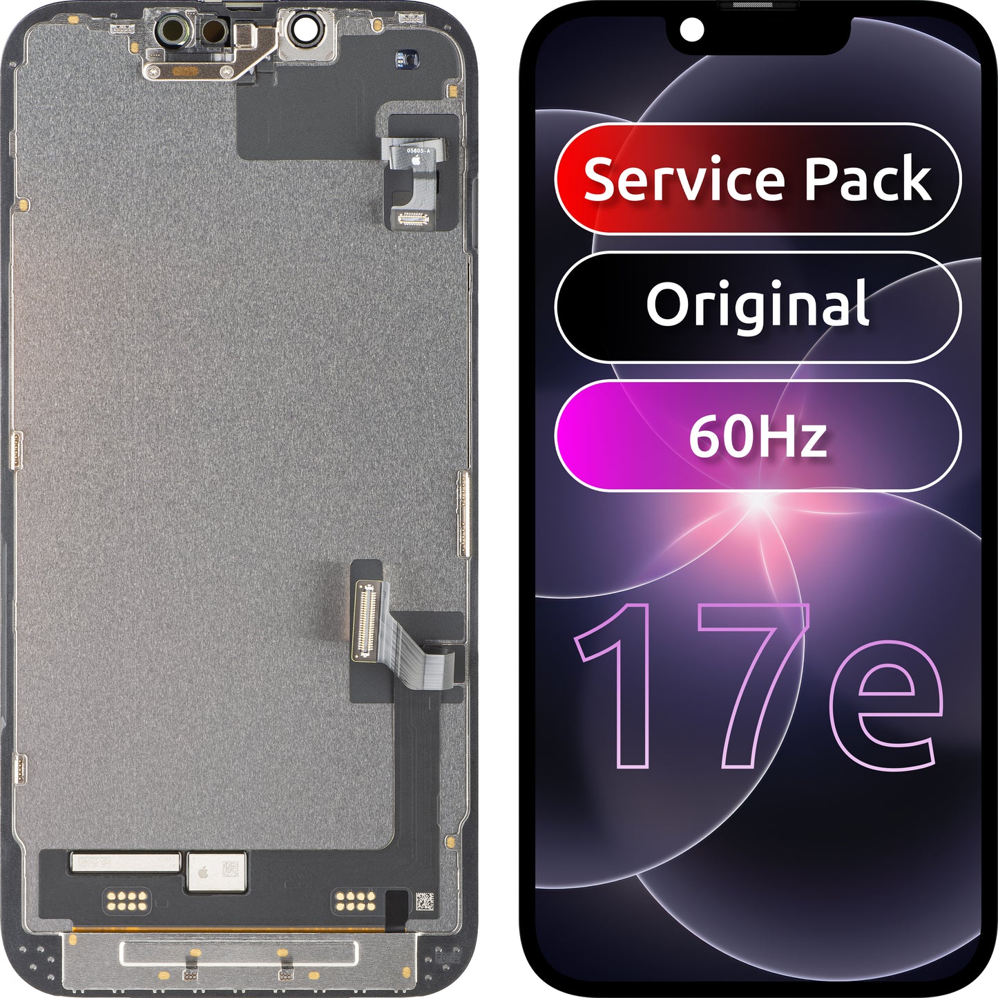 Οθόνη με οθόνη αφής Apple iPhone 17e, με πλαίσιο, μαύρο, Service Pack 661-60211