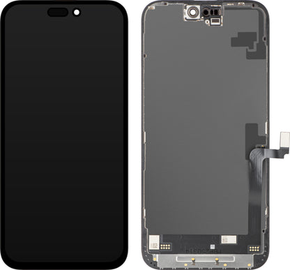 JK Touchscreen Display for Apple iPhone 16 Plus, with Frame, Movable In-Cell IC LCD Version, Black
