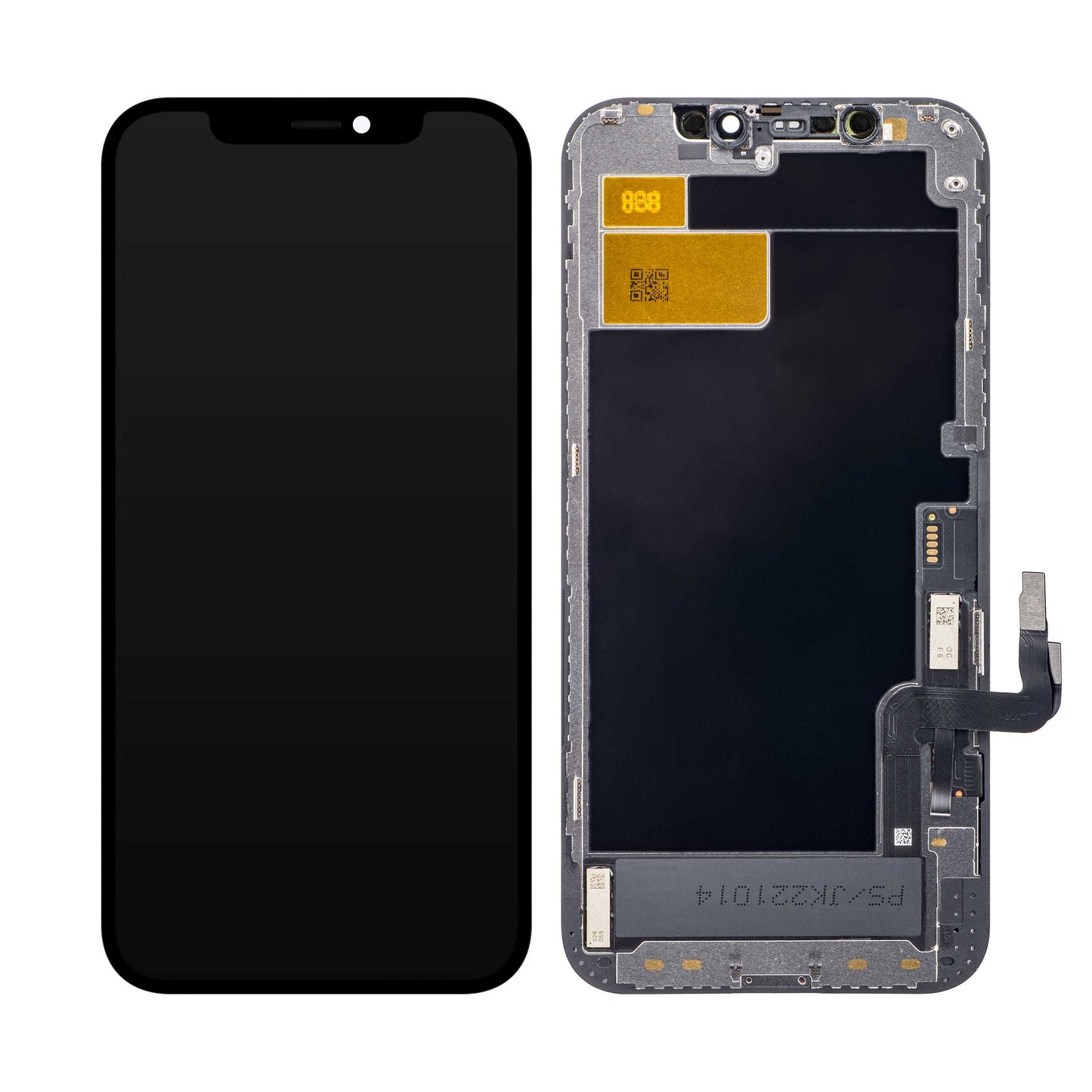 JK Οθόνη αφής για Apple iPhone 12 / 12 Pro, με πλαίσιο, έκδοση LCD εντός κυψέλης, μαύρο