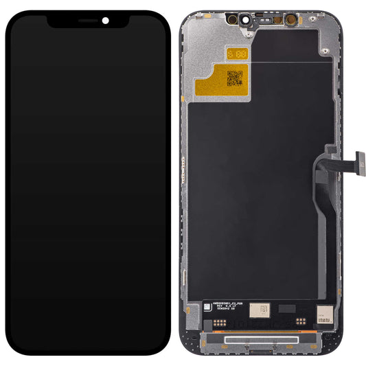 Οθόνη αφής JK για Apple iPhone 12 Pro Max, με πλαίσιο, έκδοση LCD εντός κυψέλης, μαύρο