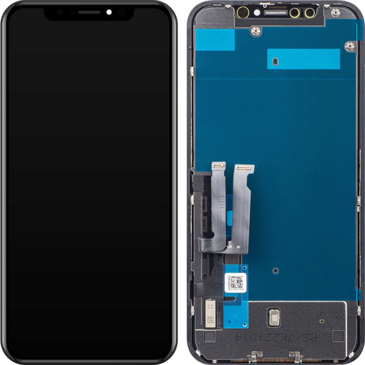 Οθόνη αφής JK για Apple iPhone XR, με πλαίσιο, έκδοση LCD εντός κυψέλης, μαύρο