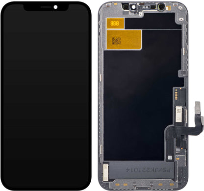 Οθόνη με Touchscreen JK για Apple iPhone 12 / 12 Pro, με Πλαίσιο, Έκδοση LCD In-Cell IC Movable, Μαύρο