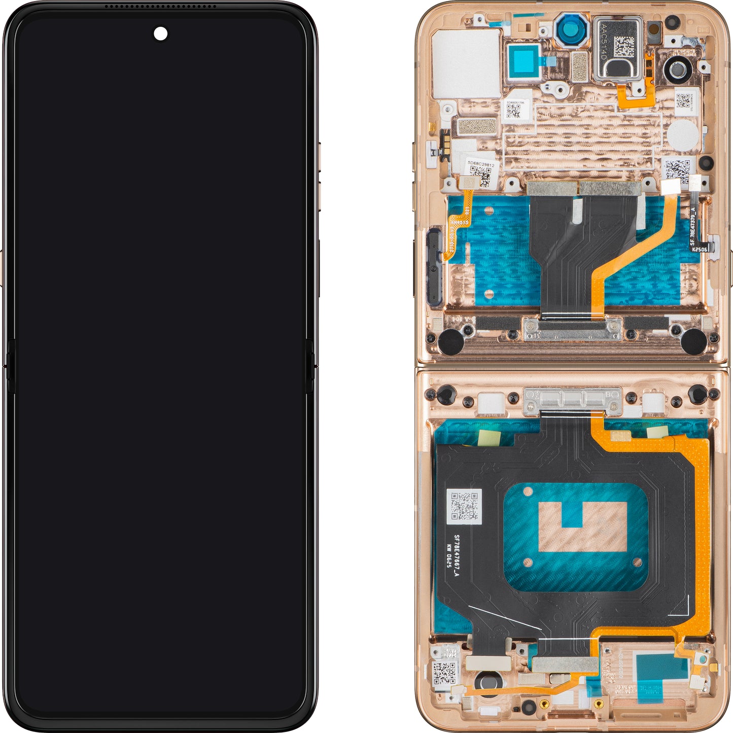 Οθόνη με οθόνη αφής Motorola Razr 60 Ultra, με πλαίσιο, Υποδοχή Εσωτερική, Μπεζ (Mountain Trail), Πακέτο Σέρβις 5D68C30087