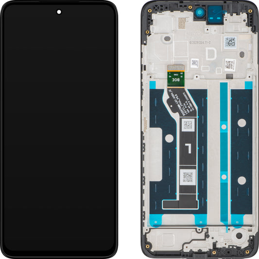 Οθόνη με οθόνη αφής Motorola Moto G17 / G17 Power, με πλαίσιο, Μπλε Ναυτικό (Pantone Evening Blue), Service Pack 5D68C32196