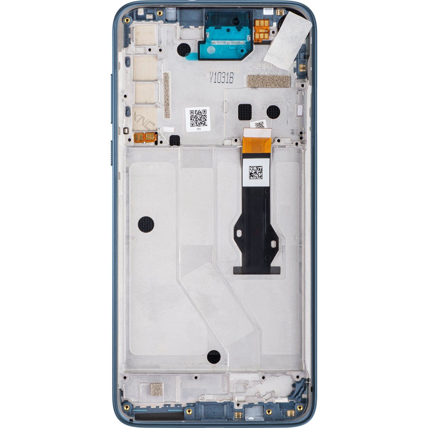 Motorola Moto G8 Power Οθόνη αφής Motorola Moto G8 Power, με πλαίσιο, Capri Blue, πακέτο σέρβις 5D68C16143 