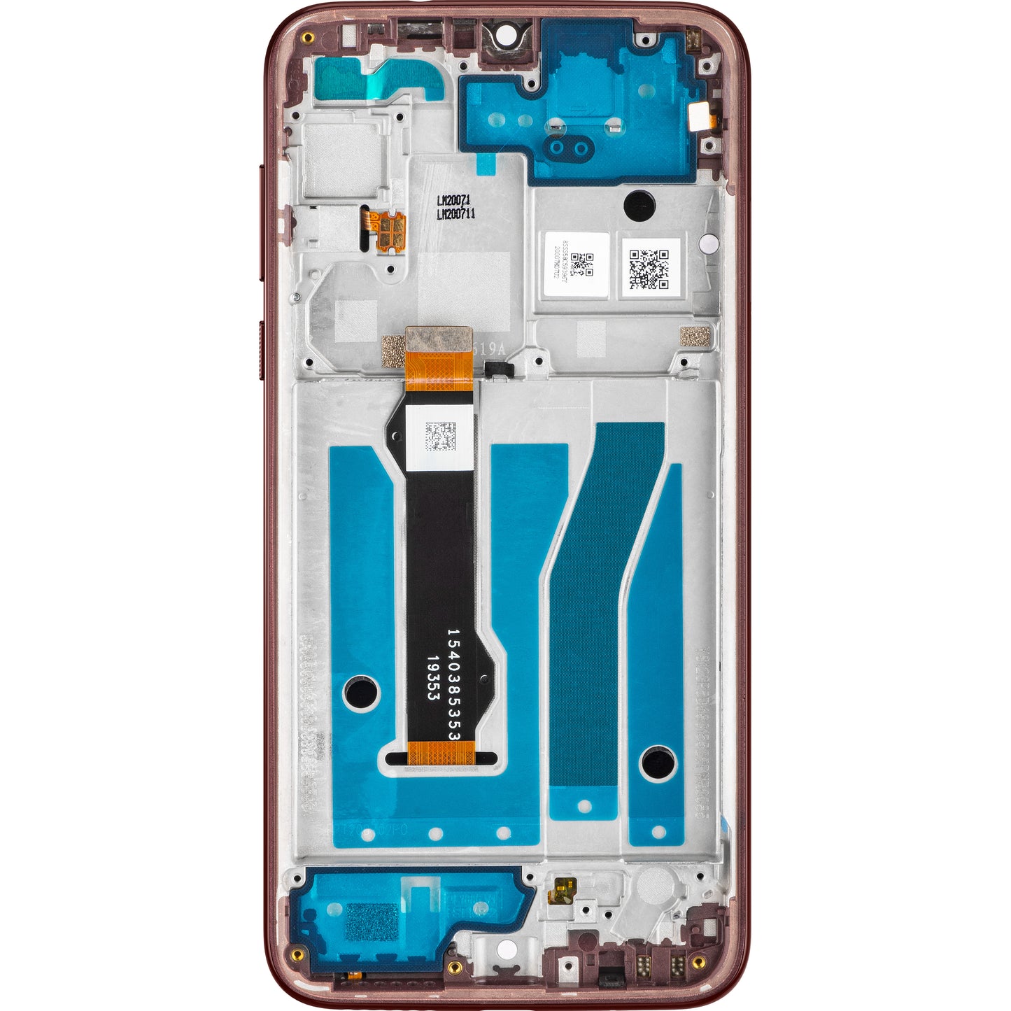 Motorola Moto G8 Plus Οθόνη αφής Motorola Moto G8 Plus, με πλαίσιο, σκούρο κόκκινο, πακέτο σέρβις 5D68C15529 