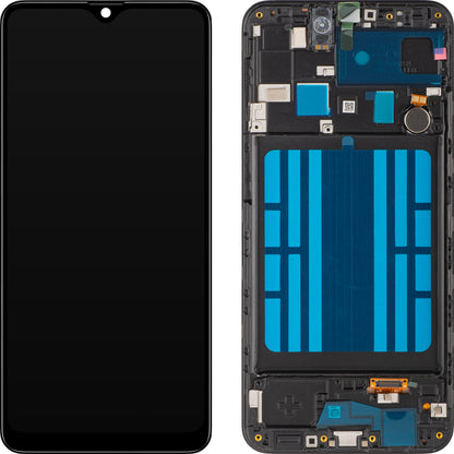 Display με Touchscreen MP συμβατό με Samsung Galaxy A20 A205, με Πλαίσιο, Μαύρο
