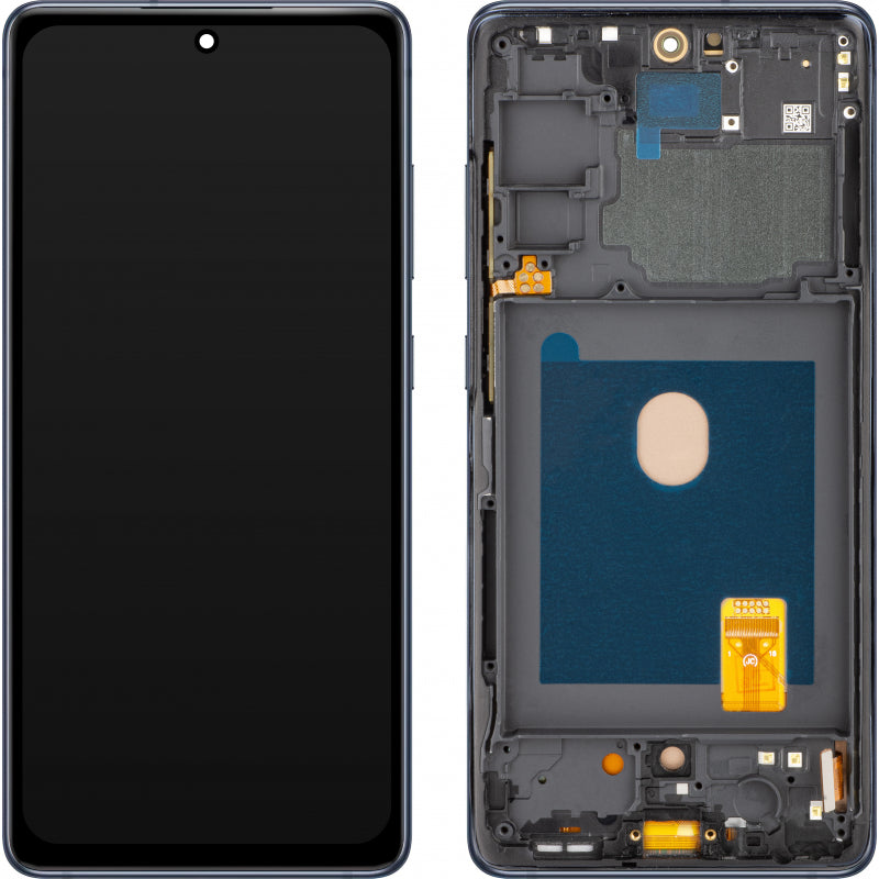 Οθόνη με Αφής MP συμβατή με Samsung Galaxy S20 FE G780, με Πλαίσιο, Έκδοση OLED, Ναυτικό Μπλε, Swap