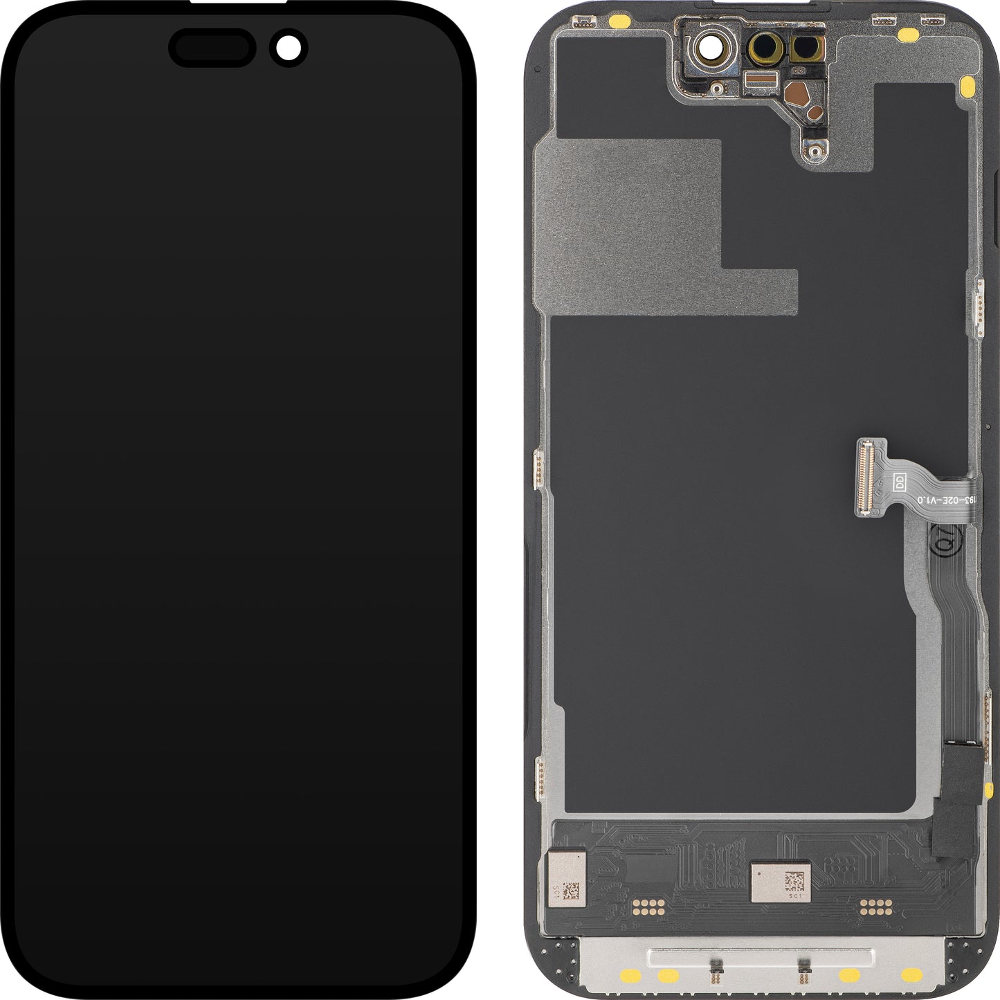 Οθόνη με Αφής MP συμβατή με Apple iPhone 14 Pro, με Πλαίσιο, Έκδοση Soft OLED 120Hz FHD Diagnostic, Μαύρη