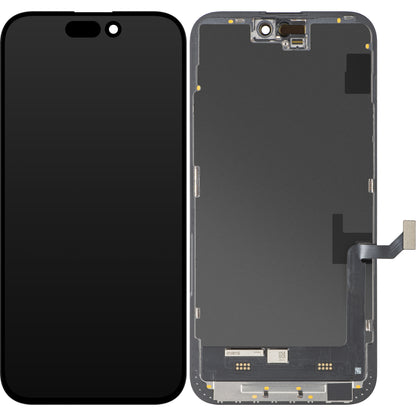 Οθόνη αφής MP συμβατή με Apple iPhone 15 Plus, με Πλαίσιο, Έκδοση Soft OLED FHD IC Movable, Μαύρη