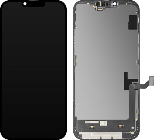 Οθόνη αφής MP συμβατή με Apple iPhone 14 Plus, με Πλαίσιο, Έκδοση Soft OLED FHD IC Movable, Μαύρη