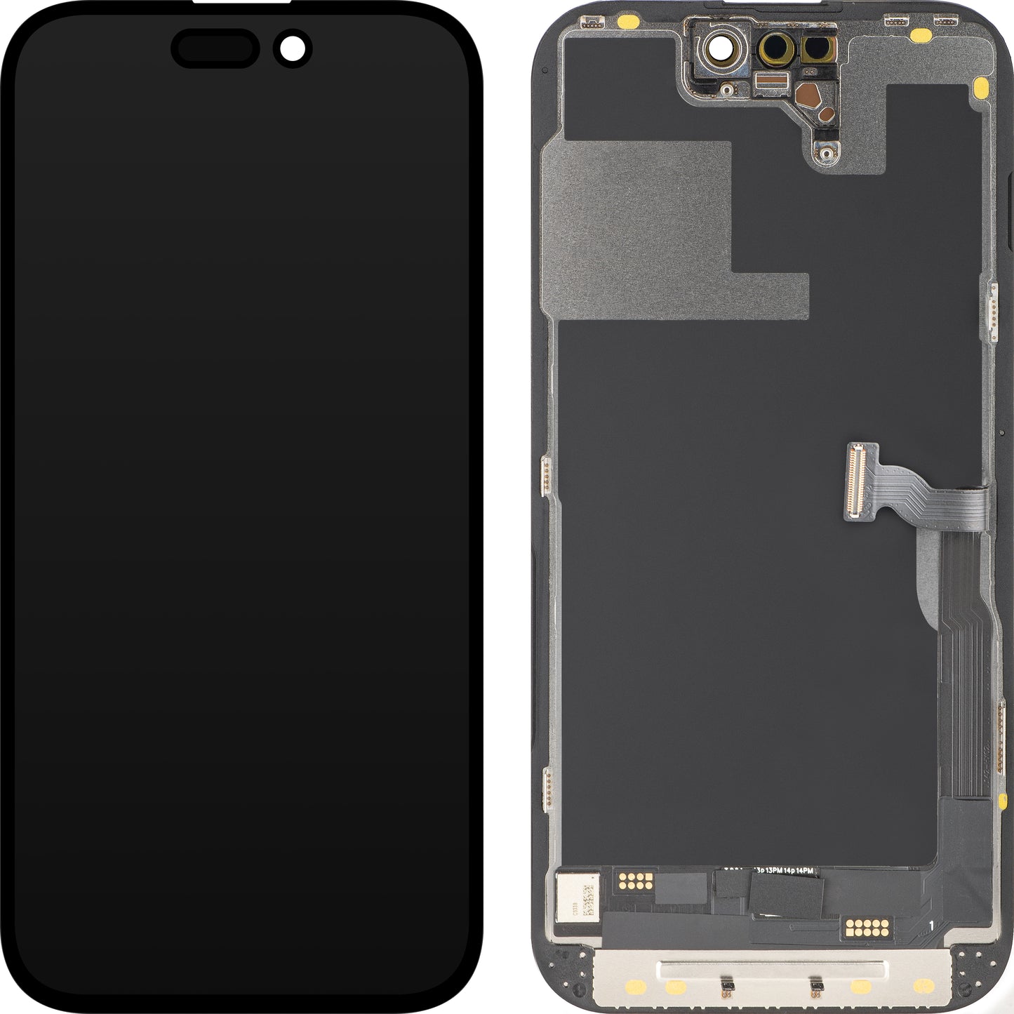 Οθόνη με Αφής MP συμβατή με Apple iPhone 14 Pro, με Πλαίσιο, Έκδοση OLED FHD Diagnostic, Μαύρη