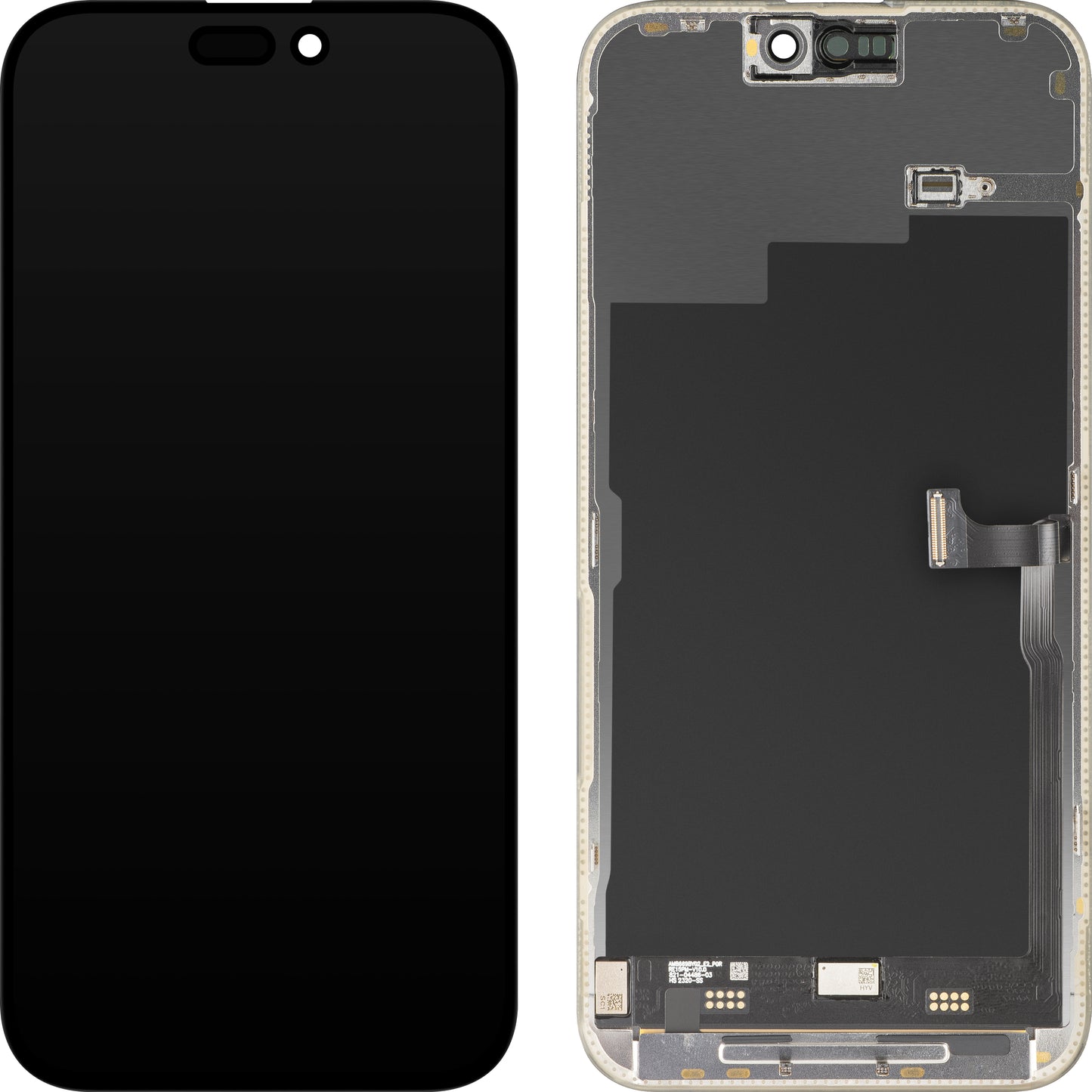 Οθόνη με Touchscreen MP συμβατή με Apple iPhone 15 Pro Max, με Πλαίσιο, Premium Soft OLED FHD 120Hz Έκδοση, Μαύρο