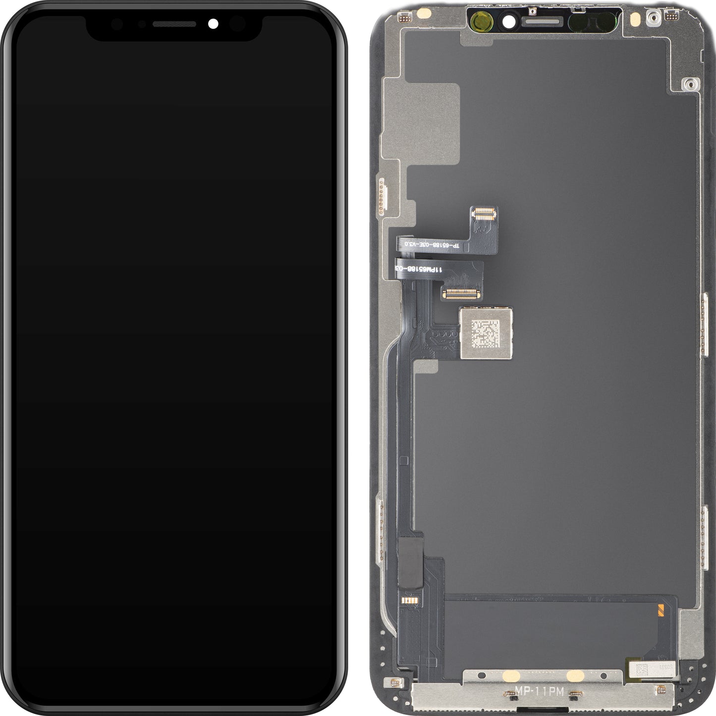 Οθόνη με Touchscreen MP συμβατή με Apple iPhone 11 Pro Max, με Πλαίσιο, Έκδοση OLED FHD IC Movable, Μαύρο