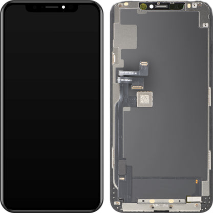 Οθόνη με Touchscreen MP συμβατή με Apple iPhone 11 Pro Max, με Πλαίσιο, Έκδοση OLED FHD IC Movable, Μαύρο
