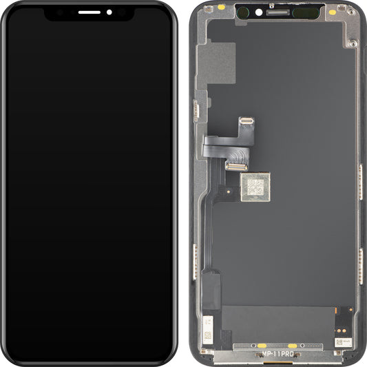 Οθόνη με Αφής MP συμβατή με Apple iPhone 11 Pro, με Πλαίσιο, Έκδοση OLED FHD IC Movable, Μαύρο