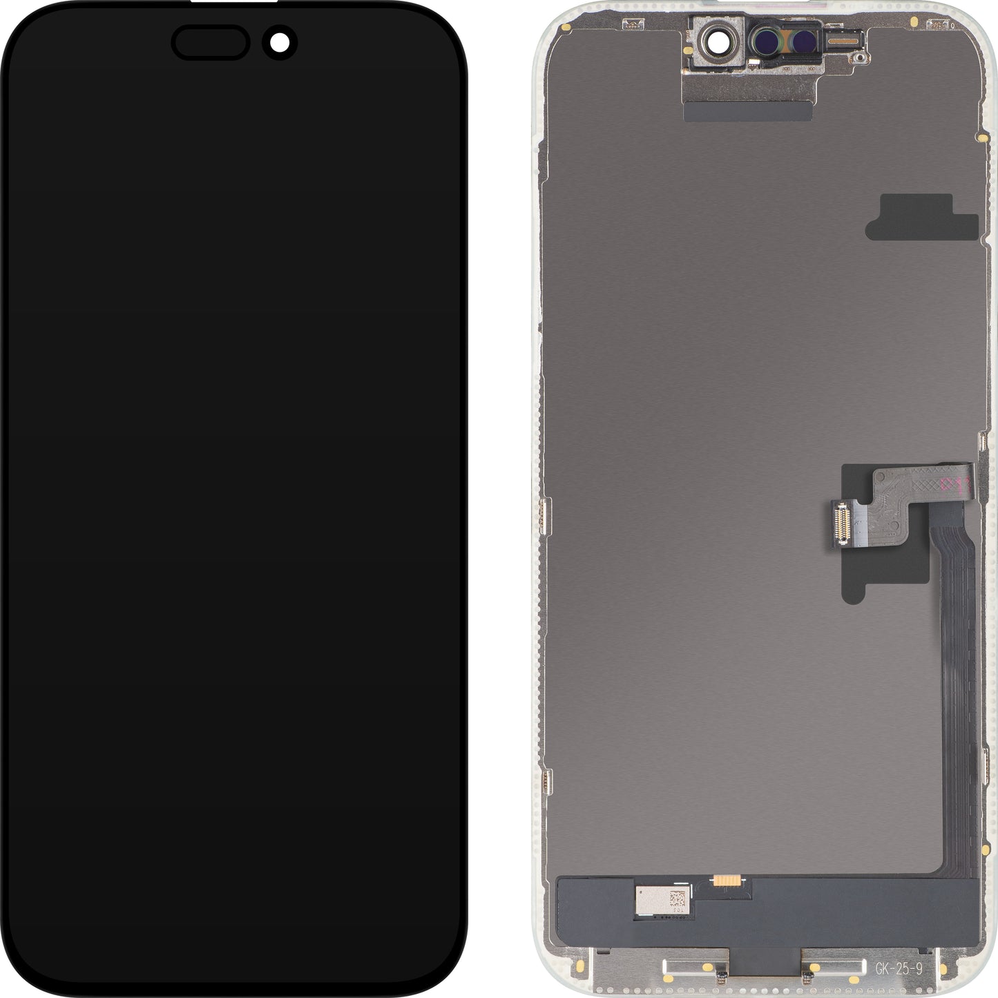 Οθόνη με Touchscreen MP συμβατή με Apple iPhone 16 Pro Max, με Πλαίσιο, Έκδοση OLED FHD IC Movable, Μαύρο, Ανταλλαγή