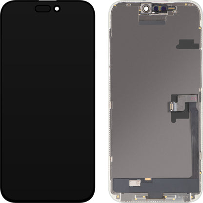 Οθόνη με Touchscreen MP συμβατή με Apple iPhone 16 Pro Max, με Πλαίσιο, Έκδοση OLED FHD IC Movable, Μαύρο, Ανταλλαγή