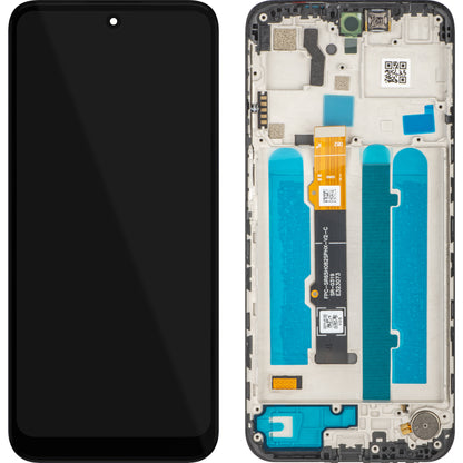 Οθόνη με Αφής MP συμβατή με Motorola Moto G41, με Πλαίσιο, Μαύρο