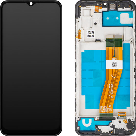 Οθόνη με οθόνη αφής MP συμβατή με Samsung Galaxy A03 A035, με Πλαίσιο, Έκδοση G, Μαύρη