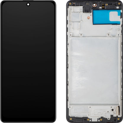 MP Touchscreen Display compatible with Samsung Galaxy M51 M515, with Frame, OLED Version, Black