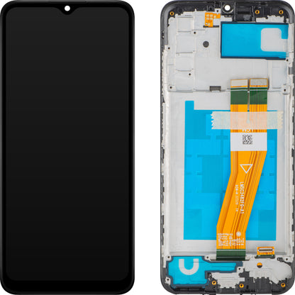 Οθόνη με Αφής MP συμβατή με Samsung Galaxy A03s A037, με Πλαίσιο, Έκδοση F, Μαύρη