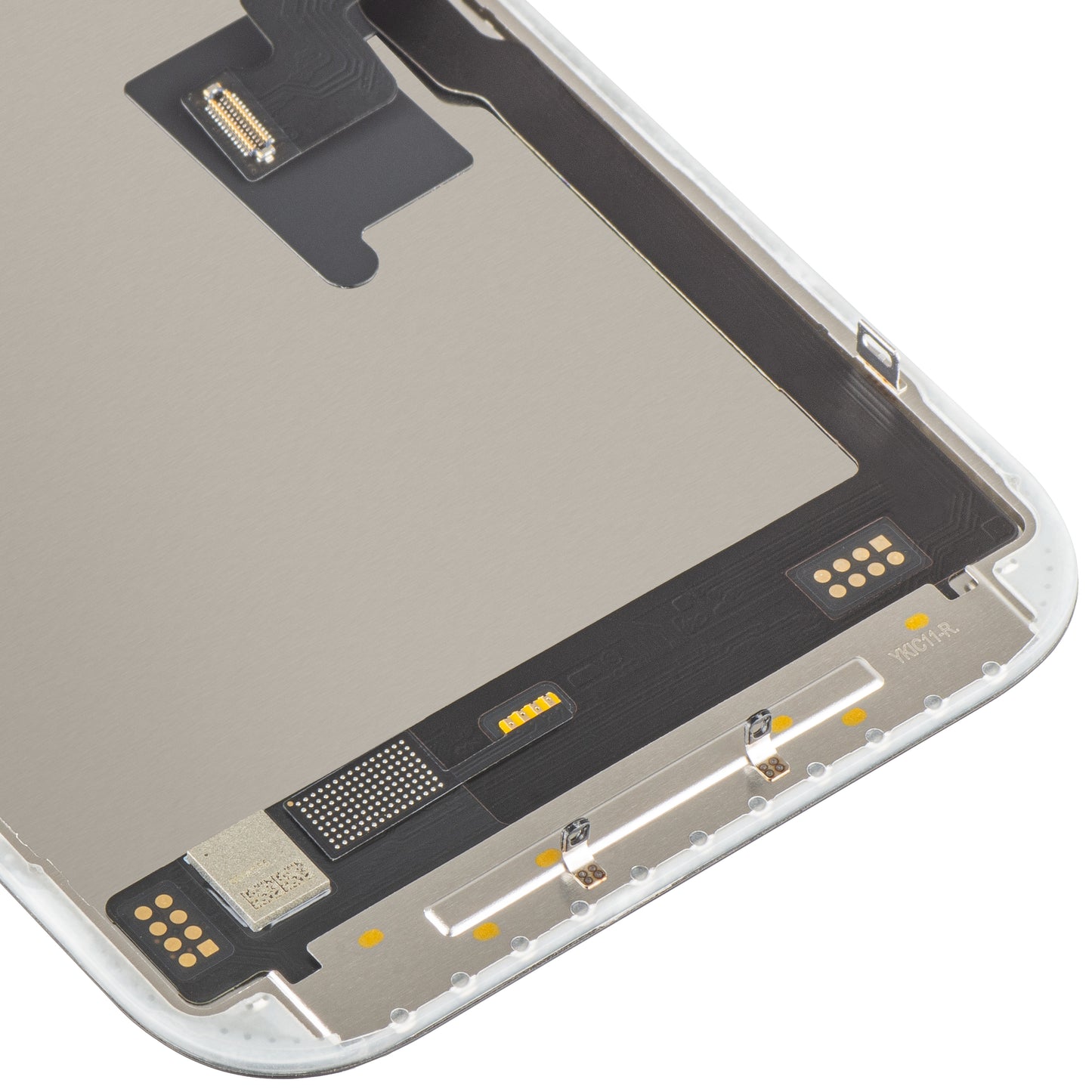 Οθόνη αφής MP συμβατή με Apple iPhone 16 Pro, με Πλαίσιο, Έκδοση Soft OLED FHD 120Hz IC Movable, Μαύρη